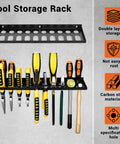 Heavy Duty Screwdriver And Pliers Organizer Wall Mount Rack For Workshop Garage Or Home, storing screwdrivers and pliers.