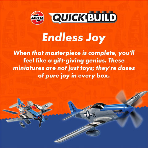 Harrier Fighter Jet Quick Build Model Kit for Adults and Kids No Glue No Paint Snap Together Plastic Aircraft Building Set