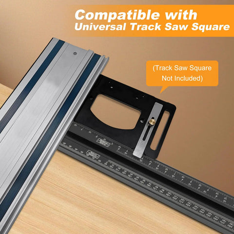 Precision Track Saw Parallel Guide System Featuring Micro Adjustable Flip Stop And Zero Calibration Fence For Exact 0.001 Inch Rip Cuts Smooth As Silk Woodworking edge alignment tool compatible with universal track saw square.