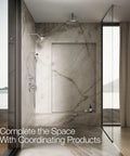 Purist Four Function Handshower with 1.75 GPM flow polished chrome in elegant marble shower setup