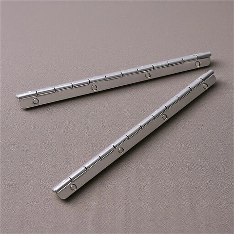 Two Pack Heavy Duty Folding Piano Hinges Long Metal For Wooden Boxes Cabinets Jewelry Storage Smooth Silent Operation Durable Upgrade