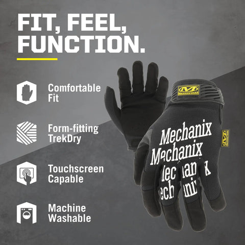 Multi Purpose Work Gloves For Outdoor Jobs With Touchscreen Capability Secure Fit Pro Grade Durable Construction Machine Washable Breathable And All Day Comfortable Large Size Black showcasing features