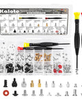 Heavy Duty 167 Piece Computer Screw Kit With M.2 NVMe SSD Hardware, assorted screws and magnetic screwdrivers in organized case.
