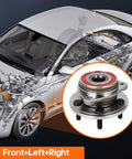 Front Wheel Bearing And Hub Assembly 513158 Kit 5 Lug Without ABS for DIY install on car