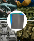 Gasket paper sheets set (4 pcs, mixed colors) high-temp chemical-grade seal material for engines and compressors