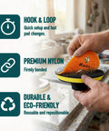 11 Piece 2 Inch Diamond Polishing Pads Kit Wet And Dry Grit 50 To 10000 for Stone Surfaces shown on a countertop