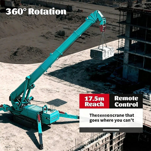 Compact 5 Ton Hydraulic Crane With 12 Meter Boom For Material Handling At Factory And Workshop, lifting material