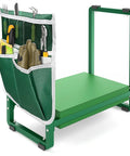 Wide Garden Kneeler and Seat With 2.36 Inch Thick EVA Cushion Heavy Duty Kneeling Bench for Gardening and Sitting Extra Wide 10.2 Inch Pad for Seniors Grandparents Women Gardeners with attached tool bag.