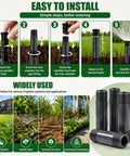 Image illustrating installation of Five Pack Sprinkler Riser Extensions One Half Inch Male Pipe Thread Two Inch Length.