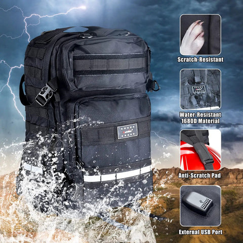 Waterproof Motorcycle Helmet Backpack With USB Port ✓