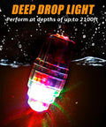Super Bright 4.3 Inch LED Fishing Light For Night Fishing With Clip Waterproof Underwater Lamp That Attracts Swordfish Tilefish Halibut