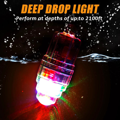 Super Bright 4.3 Inch LED Fishing Light For Night Fishing With Clip Waterproof Underwater Lamp That Attracts Swordfish Tilefish Halibut