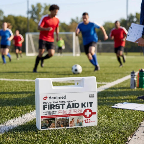 Heavy Duty 122 Piece First Aid Kit With Slick Rugged Carry Case For Home Jobsite And Tailgate Prep Must Have Emergency Medical Supplies Really Got Your Back