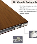 42 By 84 Inch Concealed Sliding Barn Door With Soft Close Mechanism And Heavy Duty Track System showing no visible bottom rail and smooth rollers.
