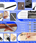 Must Have 158 Piece 3D Printing Tool Kit With Nozzle Cleaning Kit Deburring Tools Digital Caliper Mini Rotary Tool Smoothing Tools And Printer Finishing Accessories For Clean Precise Prints showing deburring tools and carving knives.