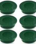 Six Pack Golf Hole Cup Covers For Backyard Putting Green Practice Aids Durable Cup Covers Set of 6 in green plastic