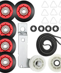 Pro Grade Dryer Repair Kit with 5 Wheels and Idler Pulley, Includes 661570V Drum Belt, WPW10314173 Drum Roller, and 279640 Idler Pulley