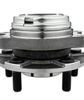 Pair Front Wheel Hub Bearing For Nissan Altima 2007 Through 2013 2.5L 4-Cylinder Models Only With ABS Encoder Wheel Hub Assembly Replacement Suspension Kit Easy Install Durable Reliable Automotive Upgrade, showing detailed side view of hub and 5-bolt design