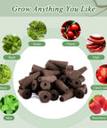 Image of brown sponges from the 66-Piece Hydroponic Seed Pod Kit for Indoor Gardens with herb and fruit options.