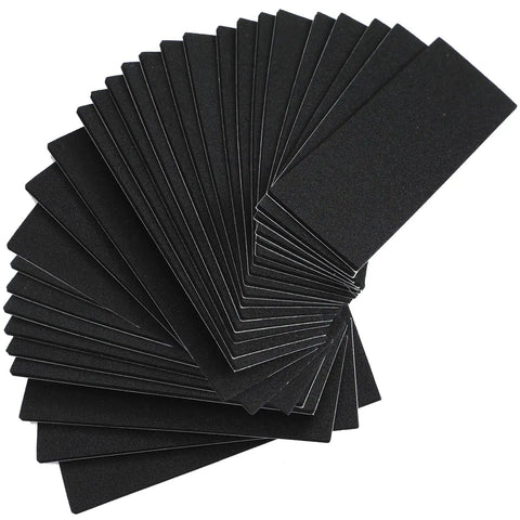 24 Pack Black Fingerboard Foam Grip Tape 110 x 38 x 2 mm Anti Slip Deck Tape for Finger Skateboards, Easy Grip, Durable Adhesive
