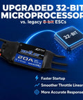 Beatles G2 20A Brushless ESC For RC Airplanes 2 To 4S With Built-In Switching BEC 5V And 6V 4A, showing 32-bit microprocessor