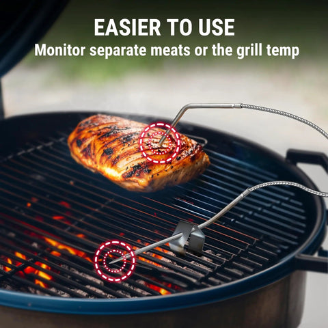 Bluetooth Meat Thermometer With 450 Ft Range And 2 Probes For Grilling BBQ Oven Or Smoker Digital Wireless Thermometer monitoring chicken
