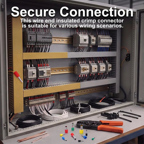 One Thousand Pieces Of 22 Awg Wire Ferrule Connectors In Matte Gray Finish Offering Tight Grip Crimp Ends For secure connections in control panels.