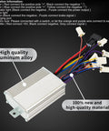 Smooth Operator 36 Volt Brushed Motor Controller 1000 Watt 30 Amp Rated With Three Stage Speed Switch, aluminum casing and wiring connections.