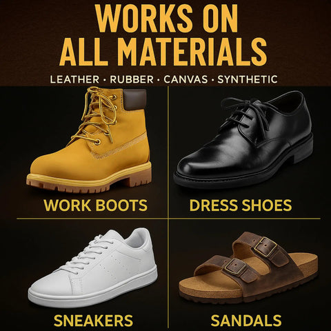 Go-To Heavy Duty Shoe Cement For Sole Repair, Waterproof Glue For Sneakers, Boots, And Rubber Soles, Leather And Rubber Shoe Adhesive for all shoe types including work boots, dress shoes, sneakers, sandals