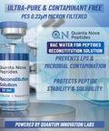 Quanta Nova Peptides Reconstitution Solution vial, 10 mL, sterile glass with blue cap
