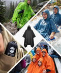 Hooded Waterproof Rain Poncho For Men And Women Stay Dry In Any Downpour All Weather Jacket With PU 5000MM Coating