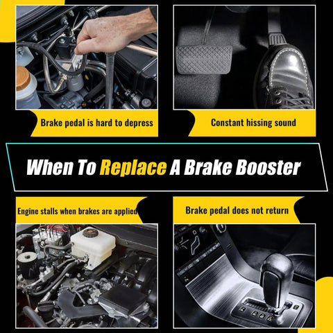 Guide to symptoms for Heavy Duty Vacuum Power Brake Booster For Chevy Silverado 1500 And Cadillac Escalade Sweet Smooth Braking Performance Upgrade.