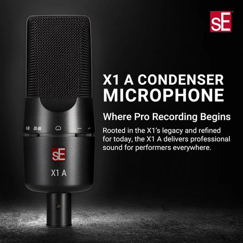 X1 A Large Diaphragm Condenser Microphone With 100 Hz Filter And Minus Twenty Decibels Pad For Singing And Instruments