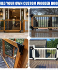 Heavy-Duty Galvanized Steel Sliding Gate Kit With One-Piece Safety Lock, Anti-Sag Design And Smooth Silent Rollers For Wooden Gates