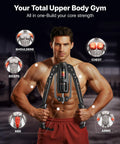 Man demonstrating Merach Twister Arm Trainer Hydraulic Strengthener For Forearm And Arms With Upgraded Protective Housing 22 To 440lb Resistance Level Gauge.