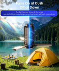 2 Pack Solar Bug Zapper With 3 Solar Panels For Faster Charging, 4200V Mosquito Killer near tent by lake and forest