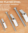 Heavy Duty Toggle Bolts Kit For Drywall 50 Pcs One Eighth Inch Butterfly Anchors With Screws in zinc plated steel.
