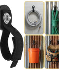 Heavy Duty Magnetic Hooks Strap Four Pack Magnetic Tool Holder Strap No Drill Garage Organizer for cables and tools