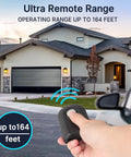 2 Pack 390MHz Intellicode Garage Door Opener Remote Replacement Compatible With ACSCTG Type 1 Type 2 GIT 1 shown in use
