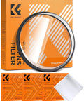82mm Unilateral Blur Ghost Motion Filter for Camera Lens with Clear Optical Glass and Cleaning Cloth, packaging displayed