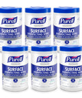 Heavy-Duty Healthcare Surface Disinfecting Wipes, 110 Count Canister, 7 By 10 Inch Wipes, Pack Of 6, Kills 99.9 Percent Of Viruses And Bacteria Including ESKAPE Pathogens