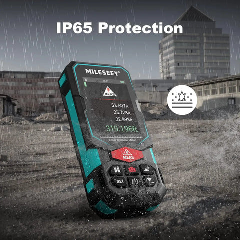 Laser Measure Tool With 165 Feet Range and IP65 protection in rain, dual bubble levels
