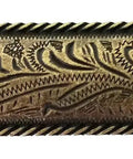 Decorative piece from Set Of 24 Antique Brass Drawer Handles, Four And Three Quarters Inch Length, 3 Inch Center Spacing, Includes 1 Inch Screws