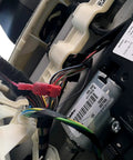 Nilight 50004R quick-splice wire terminal kit installed in car wiring; red insulated T-Tap connector.
