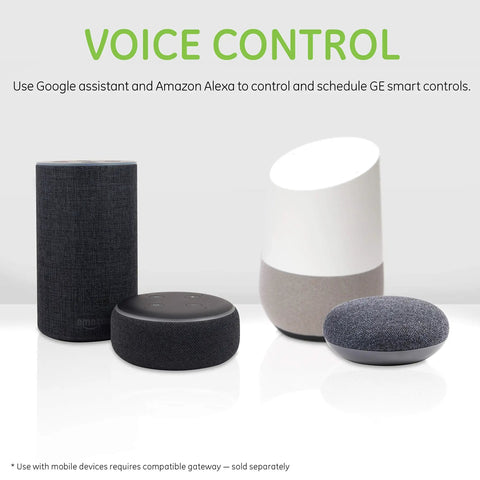 Voice control devices for Z-Wave Smart Toggle Light Switch 3-Way Ready With Alexa And Google Assistant Works With Z-Wave Hub Repeater.