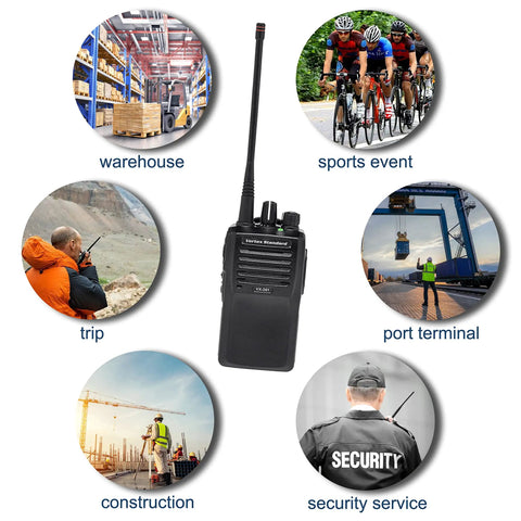 VHF High Gain Antenna For Vertex VX Series Radios 136 To 174 MHz Telescopic Extendable Black 14cm Use Cases: Warehouse, Security, Events
