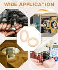 Top Shelf High Grade Copper Crush Washers Assortment Kit for sealing oil drains and bolts, size 14mm by 22mm.