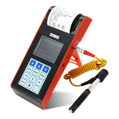 Digital Hardness Tester With Built In Printer And Full Color Display, 7 In 1 Metal Hardness Meter Supporting HL HB HRB HRC HRA HV HS Scales