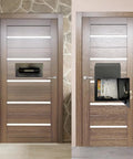 Drop Dead Secure Exterior Door Drop Box With Rear Access For Mail And Keys Anti Fishing Security Design Built Tough Zero Drama Operation In Matte Black on a wooden door.