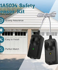 Universal Garage Door Safety Sensor Kit 41A5034 With 2 DIY Friendly Sensors, Mounting Screws, Fits Most Openers Made After 1997